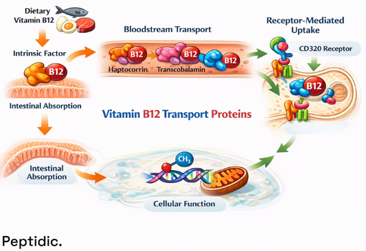 How Do Vitamin B12 Transport Proteins Control Distribution Across Biological Systems?
