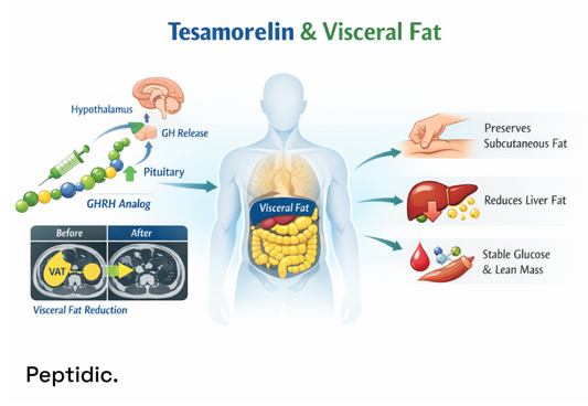 Can Tesamorelin Selectively Target Visceral Adipose Tissue Without Systemic Effects?