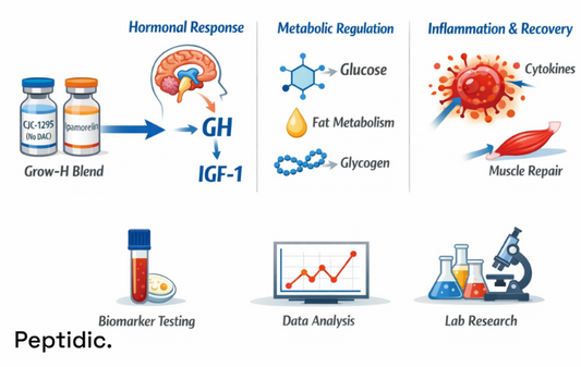 What Biomarker Responses May Be Linked to the Grow-H Peptide Blend?