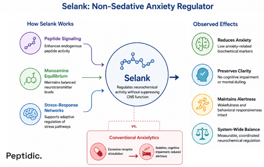 What Do Research Findings Indicate About Selank as a Non-Sedative Anxiety Regulator?