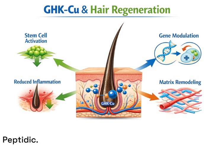 How Does Research Describe the Function of GHK-Cu in Hair Follicle Stem Cells and Hair Regeneration?